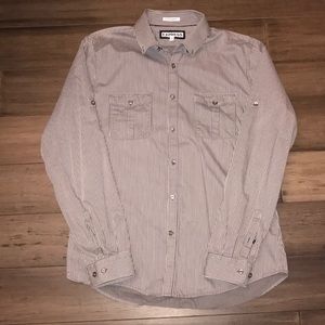 Men’s Extra Slim Fit Button Down Shirt